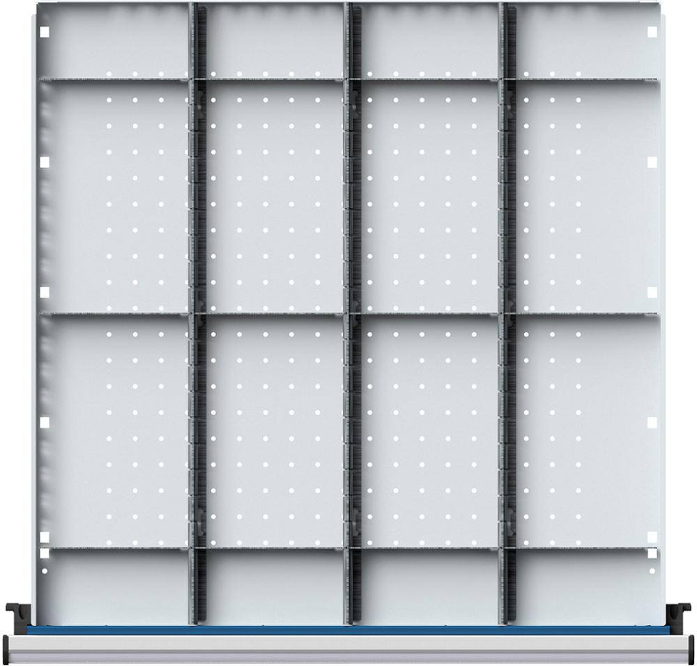 Schubladeneinteilungssatzfür FH120mm 1/4 Teilung f.Schublade B600xT600mm