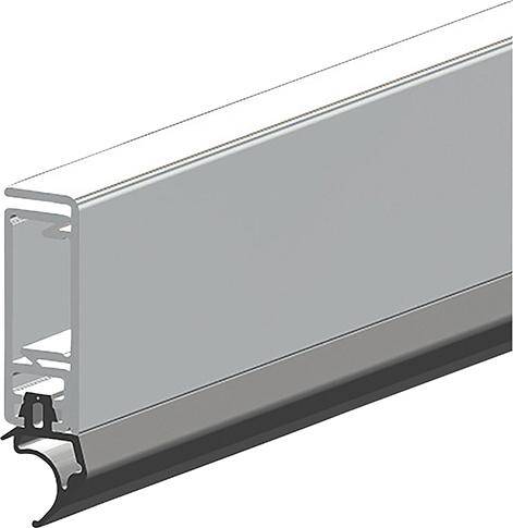 Abdichtungsschiene ASP mit Silikond. Alu silber,H34,5xL2300,St8,5 - Artikel: 8711286103058