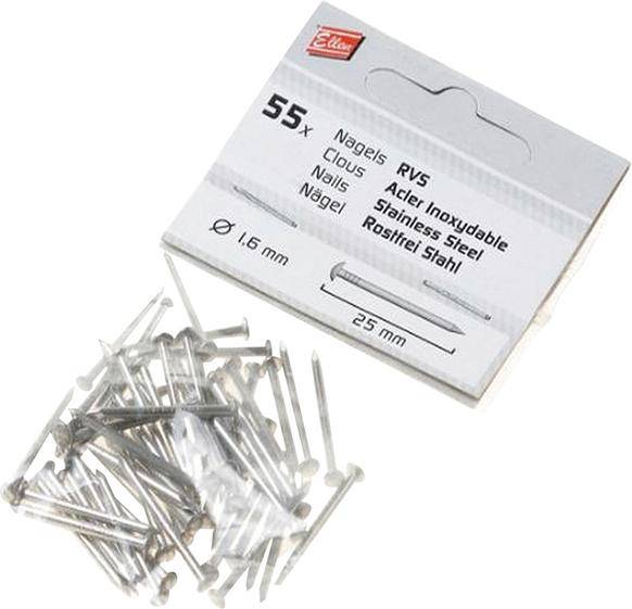 Abdichtungsschiene Zubeh Nägel,Stahl silber L 25mm - Artikel: 8711286904068