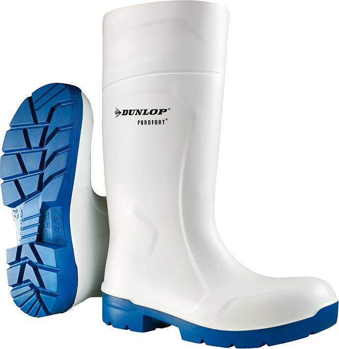 Stiefel Dunlop FoodPro Purofort MultiGrip, weiß,blau, Gr.36 - Artikel: 8713197041818