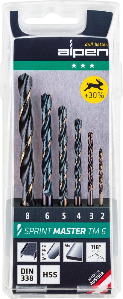 Spiralb. D338N HSS 2/3/4/5/6/8mm ALPEN - Artikel: 9002741208524