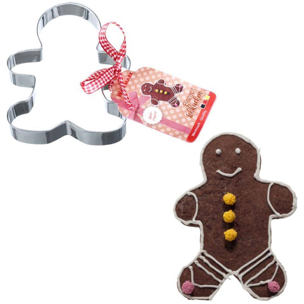 WESTMARK Lebkuchen-Ausstechform Gingerman 12 cm aus Edelstahl