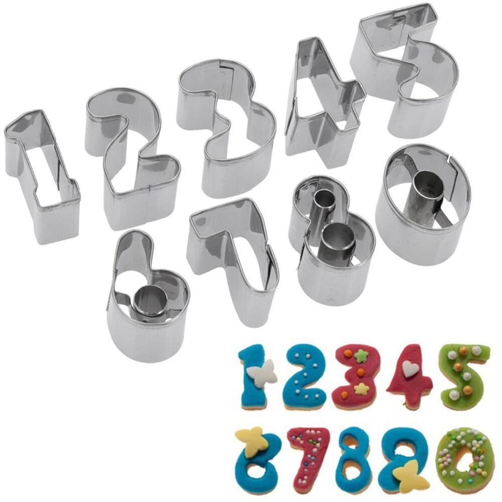 WESTMARK Zahlen-Ausstechformen 0-9, 2,5 cm aus Edelstahl