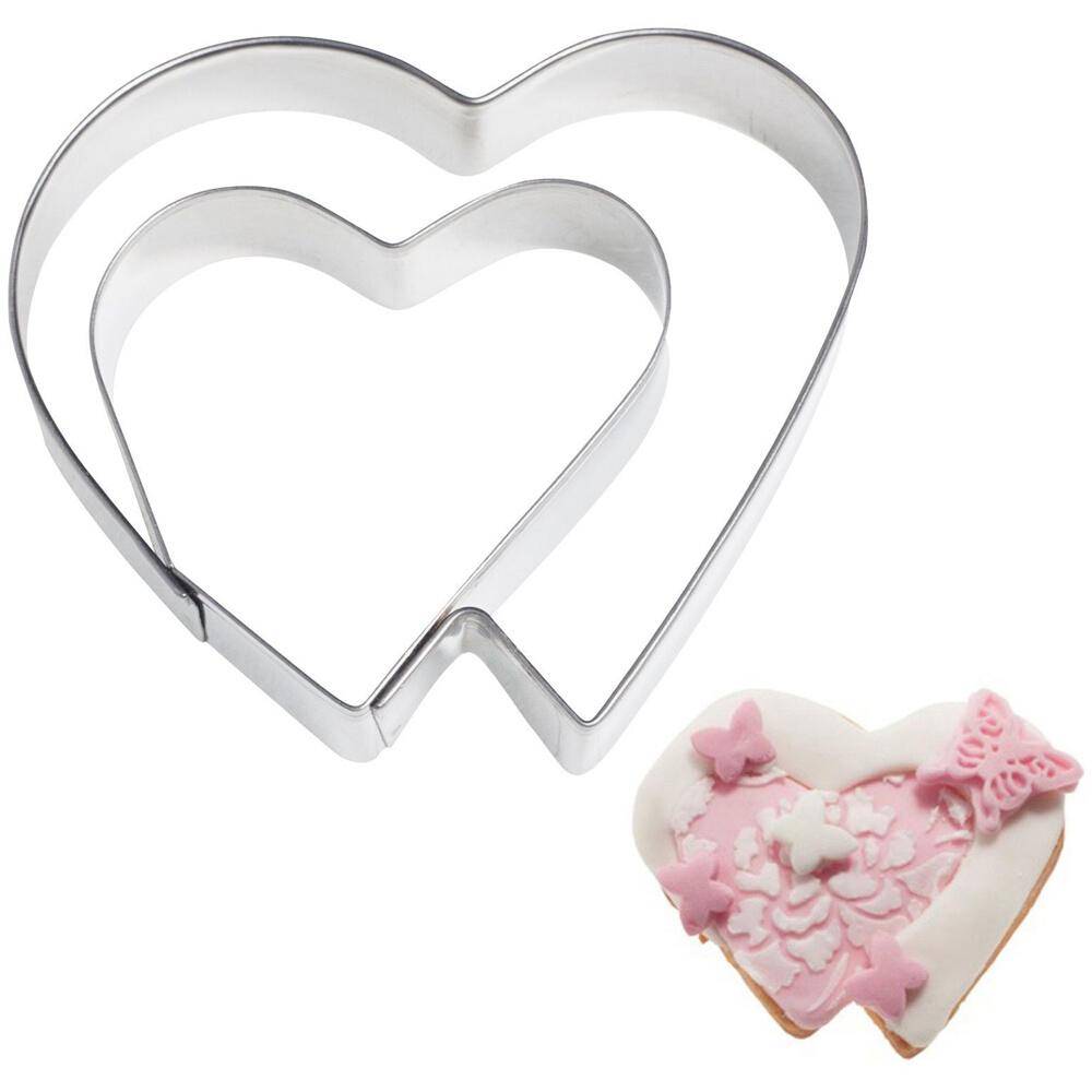 WESTMARK Ausstechform Doppelherz 6,5 cm aus Edelstahl
