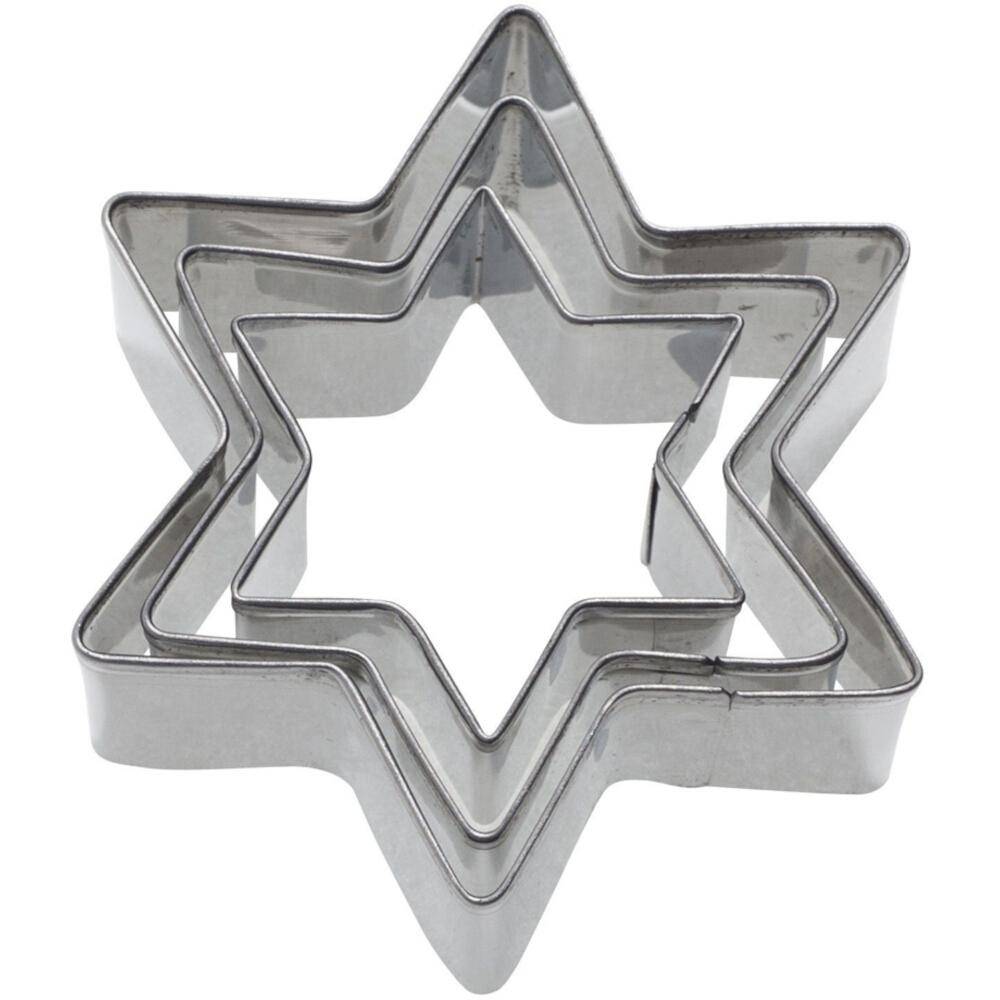 WESTMARK 3 Terrassen-Ausstecher Stern 4 cm, 5 cm, 6 cm aus Edelstahl