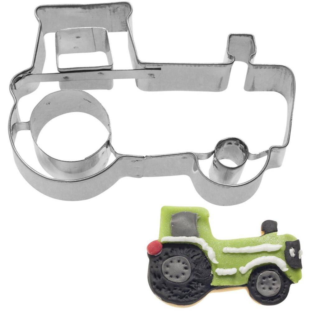 WESTMARK Ausstechform Traktor 2D 6 cm aus Edelstahl