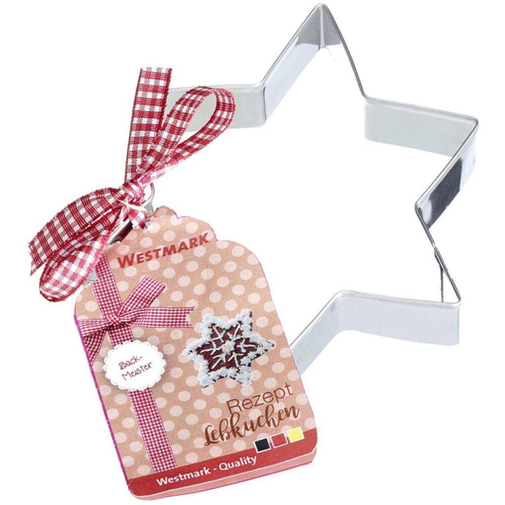 WESTMARK Lebkuchen-Ausstechform Stern 12 cm aus Edelstahl