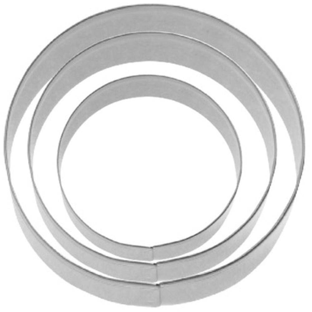 WESTMARK 3 Terrassen-Ausstecher Ring glatt 4 cm, 5 cm, 6 cm aus