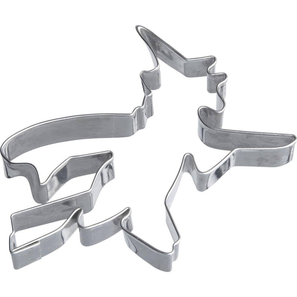 WESTMARK Ausstechform Hexe Besen Hexe auf Besen 9 cm aus Edelstahl