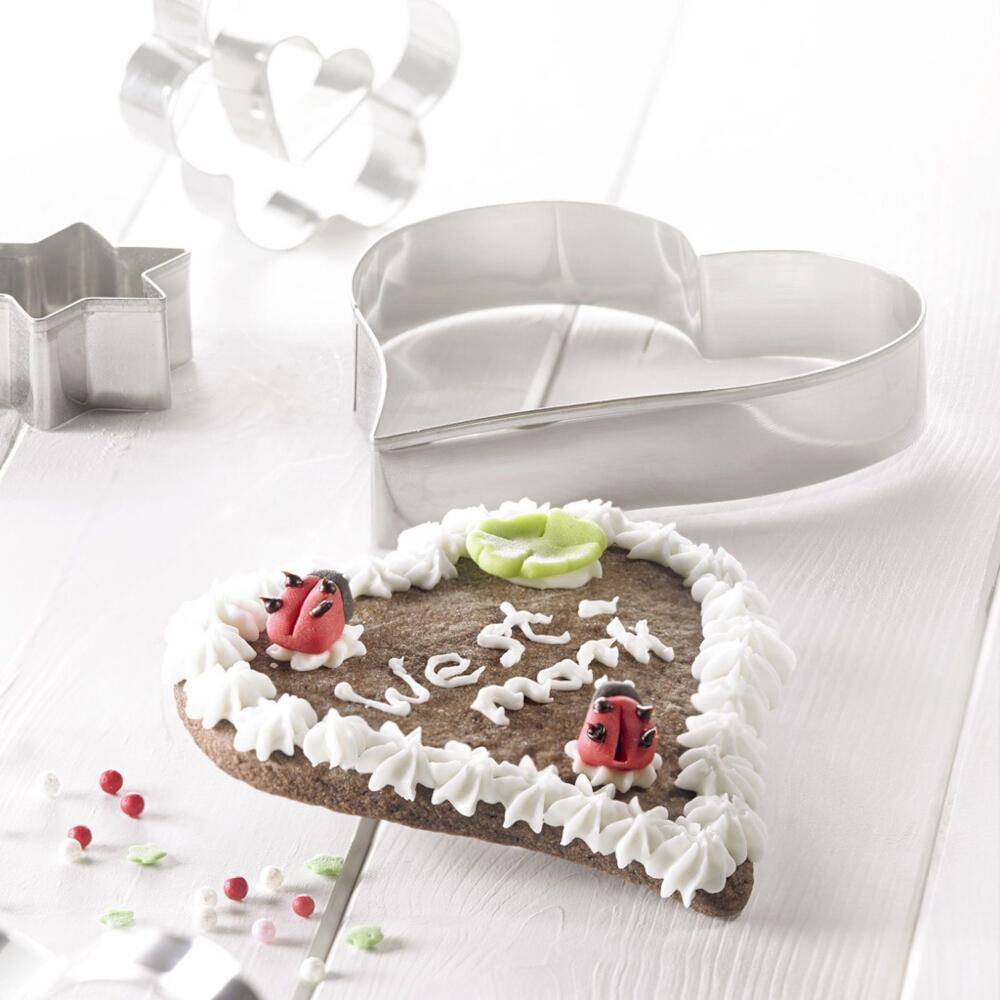 WESTMARK Lebkuchen-Ausstechform Herz 12 cm aus Edelstahl