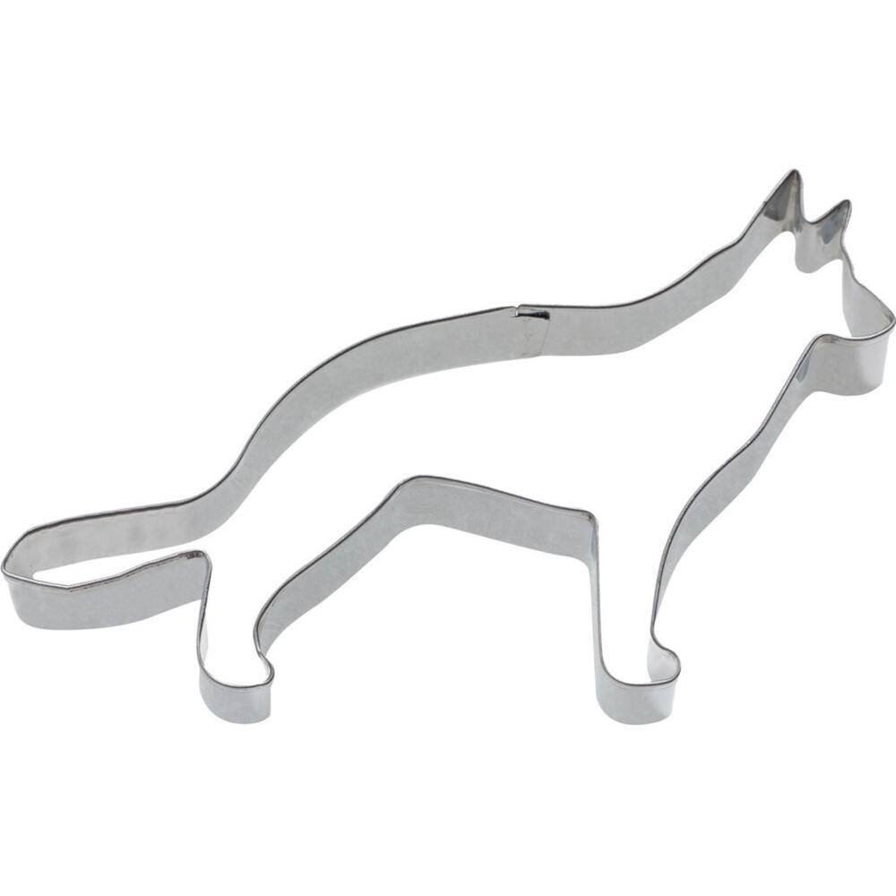 WESTMARK Ausstechform Hund/Wolf 10 x 6 cm aus Edelstahl
