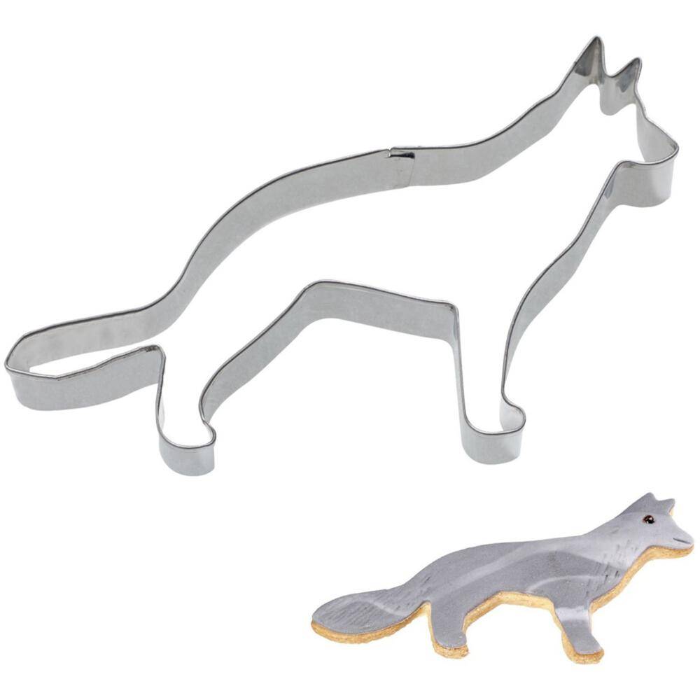 WESTMARK Ausstechform Hund/Wolf 10 x 6 cm aus Edelstahl