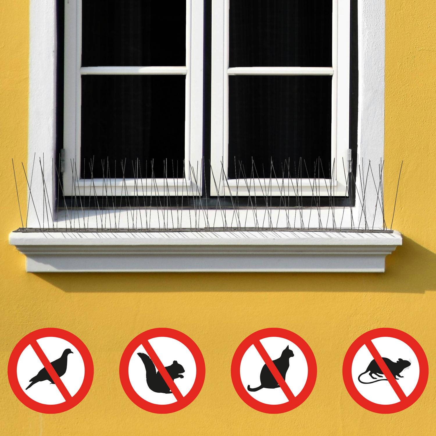 Taubenabwehr Spikes - 6 Meter Edelstahl Tauben Abwehrleiste Vogel Abwehr Spikes