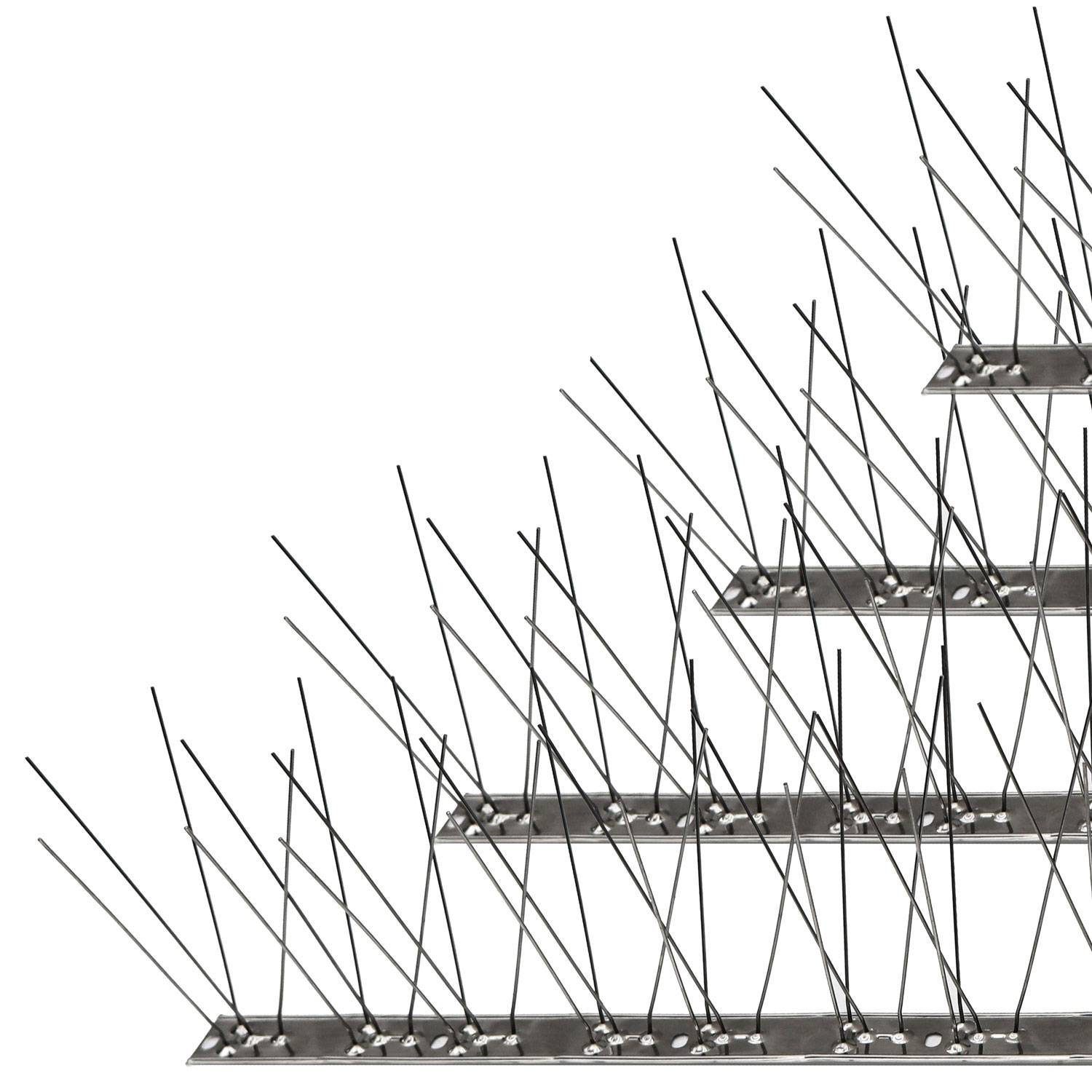 Taubenabwehr Spikes - 300cm Edelstahl - Tauben Abwehrleiste Vogel Abwehr Spikes