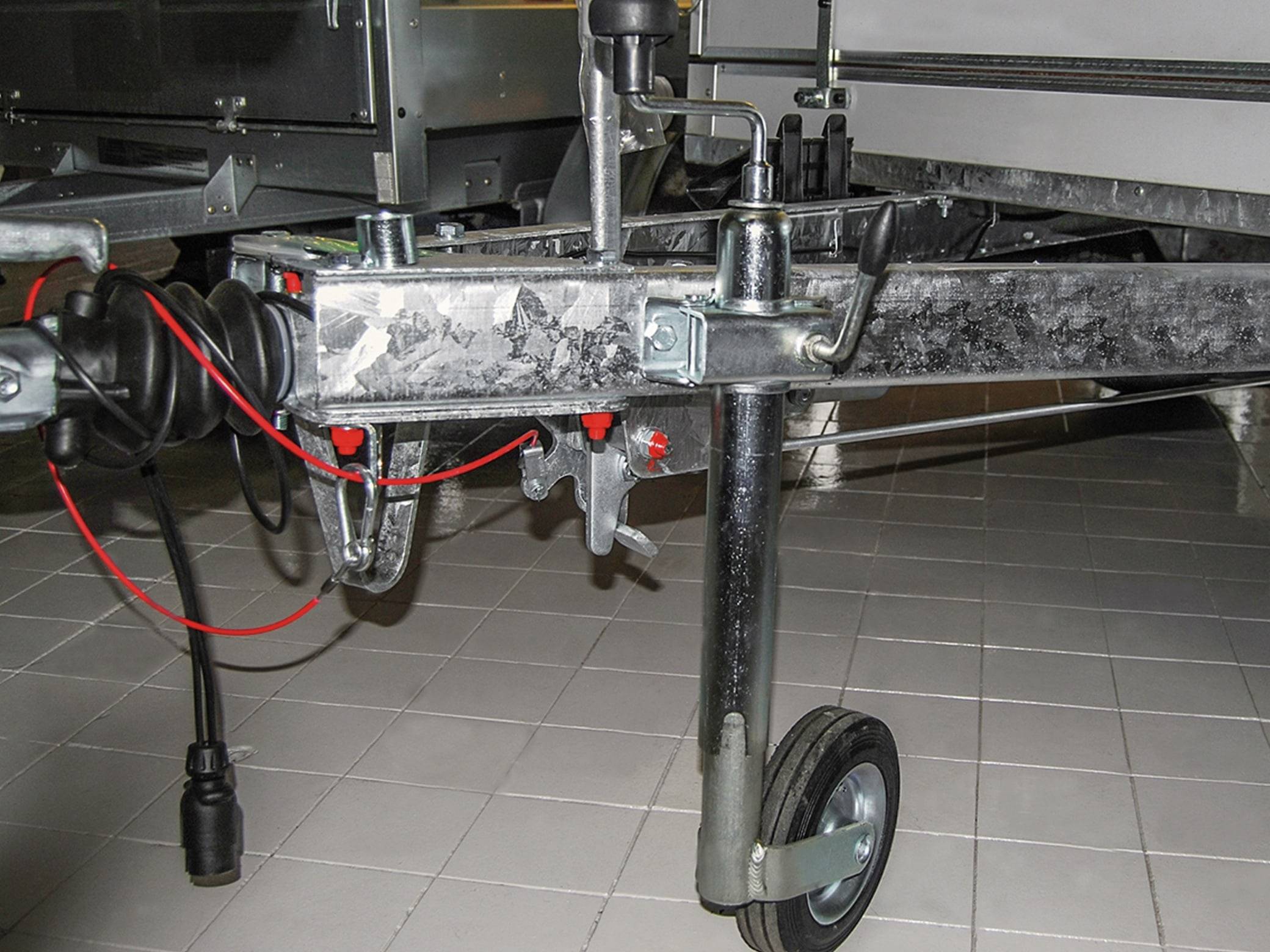 LAS Stützrad für PKW-Anhänger, mit Kurbel
