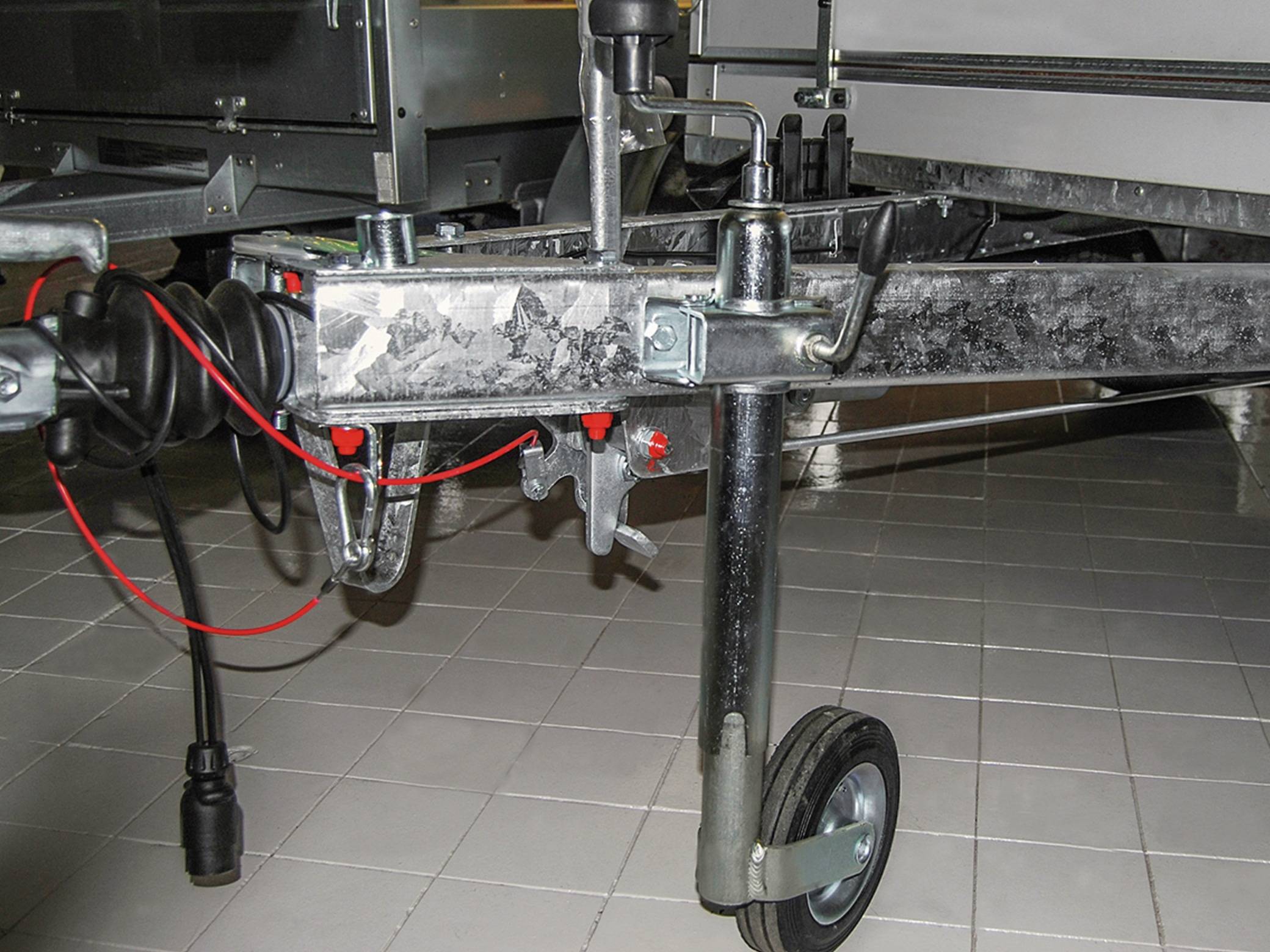 LAS Stützrad für PKW-Anhänger, mit Kurbel