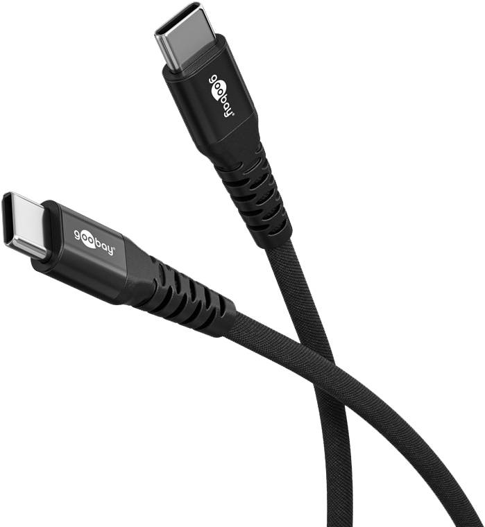 GOOBAY USB-C Kabel 73953 1m schwarz supersoft