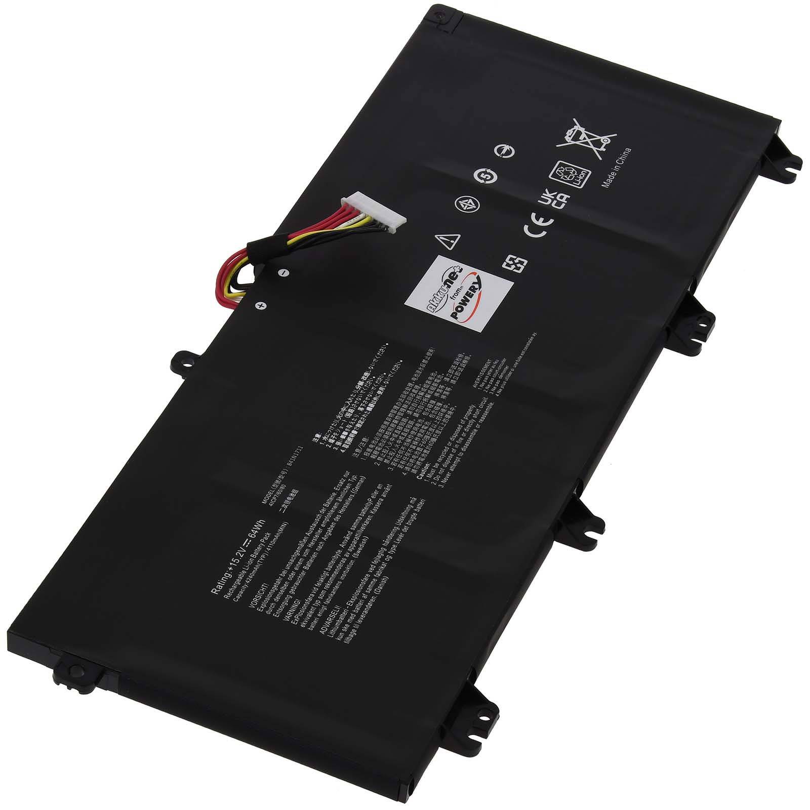 Powery Akku für Asus TUF705GD-EW082T Laptop, 15,2V, Li-Polymer