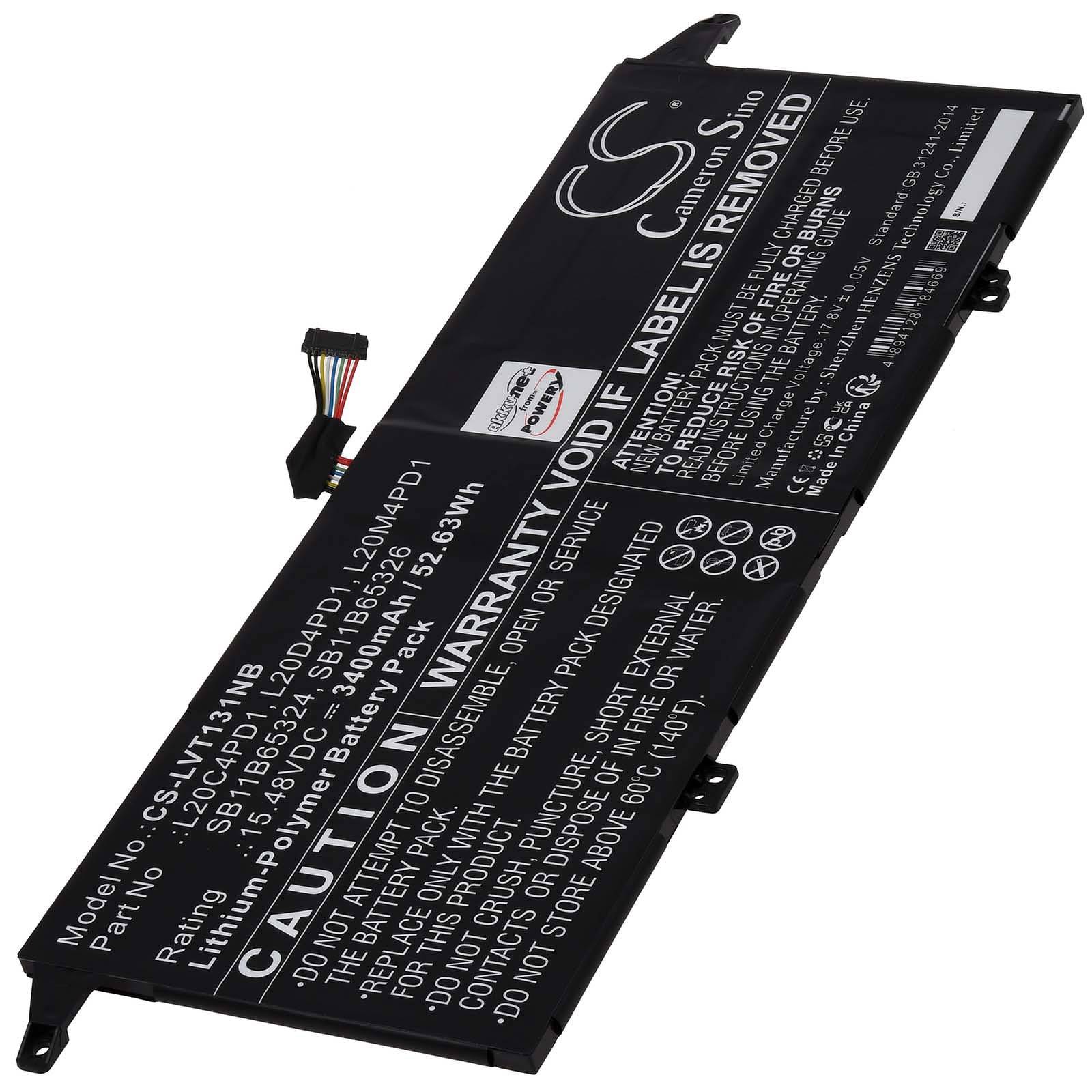Powery Akku für Lenovo ThinkBook 13x ITG 20WJ002LUA Laptop, 15,48V, Li-Polymer
