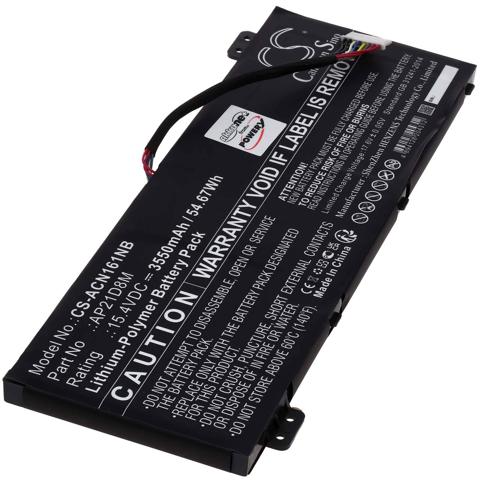 Powery Akku kompatibel mit Acer Typ AP21D8M, 15,4V, Li-Ion