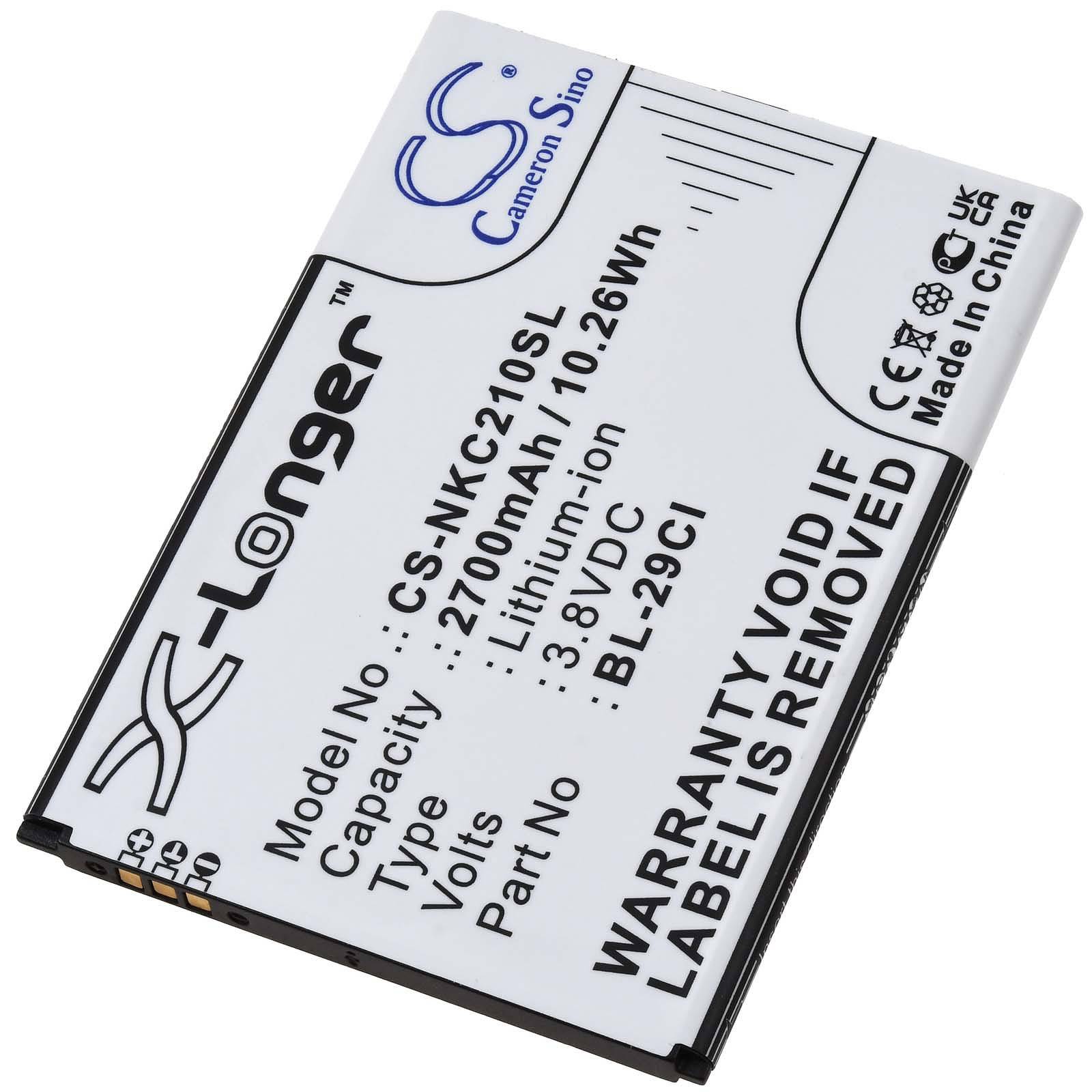Powery Akku für Nokia C10 C20 C21 Handy Smartphone, 3,8V, Li-Ion