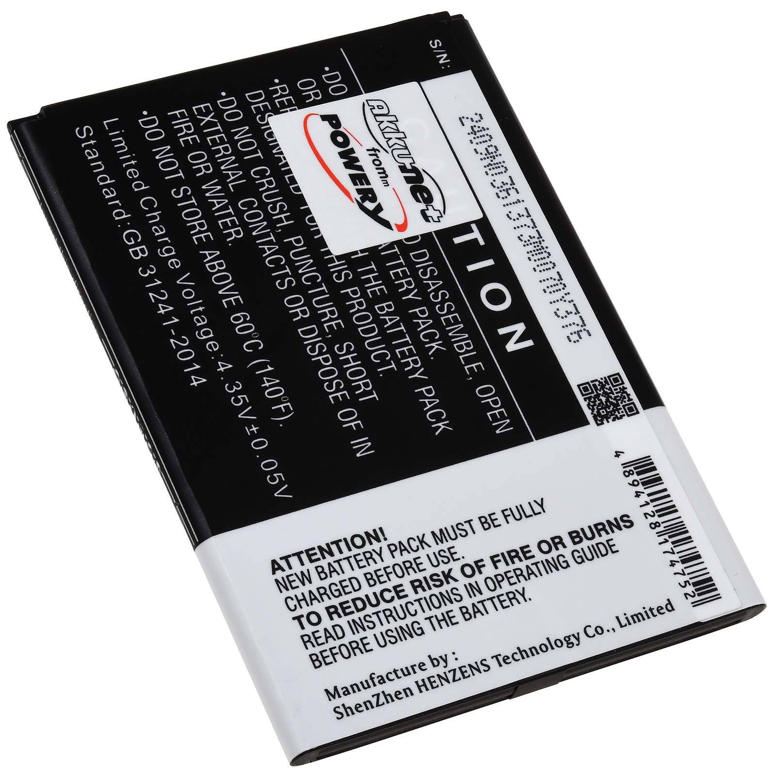 Powery Akku für Nokia C10 C20 C21 Handy Smartphone, 3,8V, Li-Ion