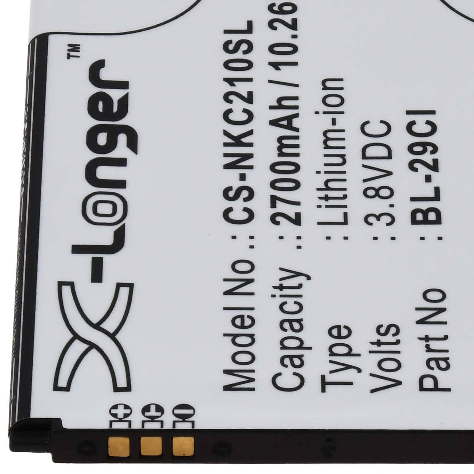 Powery Akku für Nokia C10 C20 C21 Handy Smartphone, 3,8V, Li-Ion