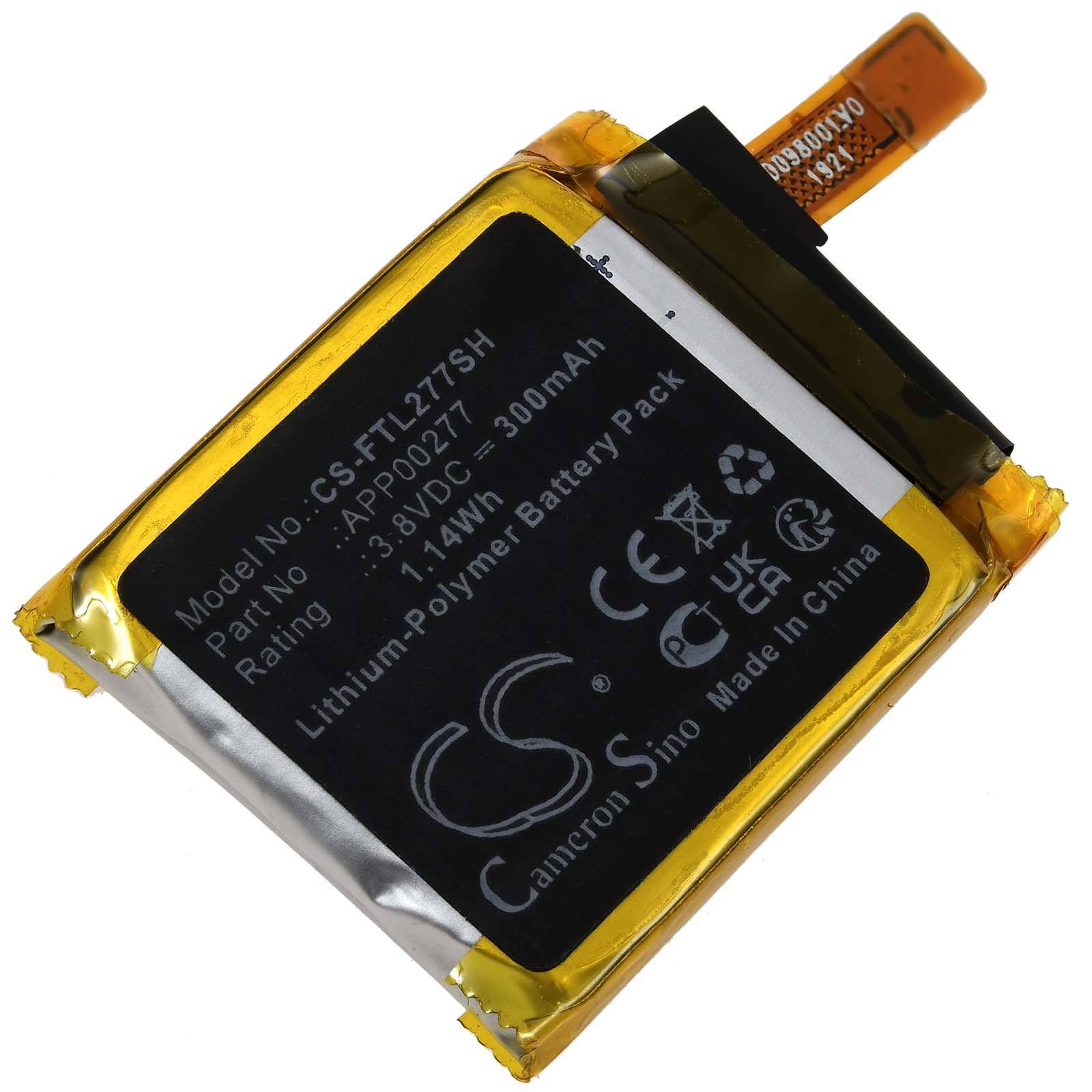 Powery Akku passend für Smartwatch Fossil Launches LTE Typ APP00277, 3,8V, Li-Polymer