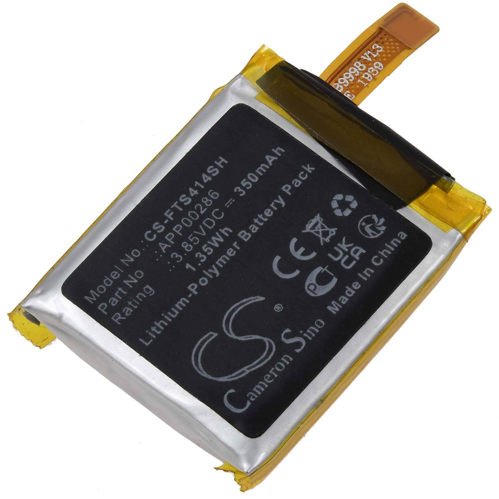 Powery Akku passend für Smartwatch Fossil Sport 4. Generation 41mm Typ APP00286, 3,85V, Li-Polymer