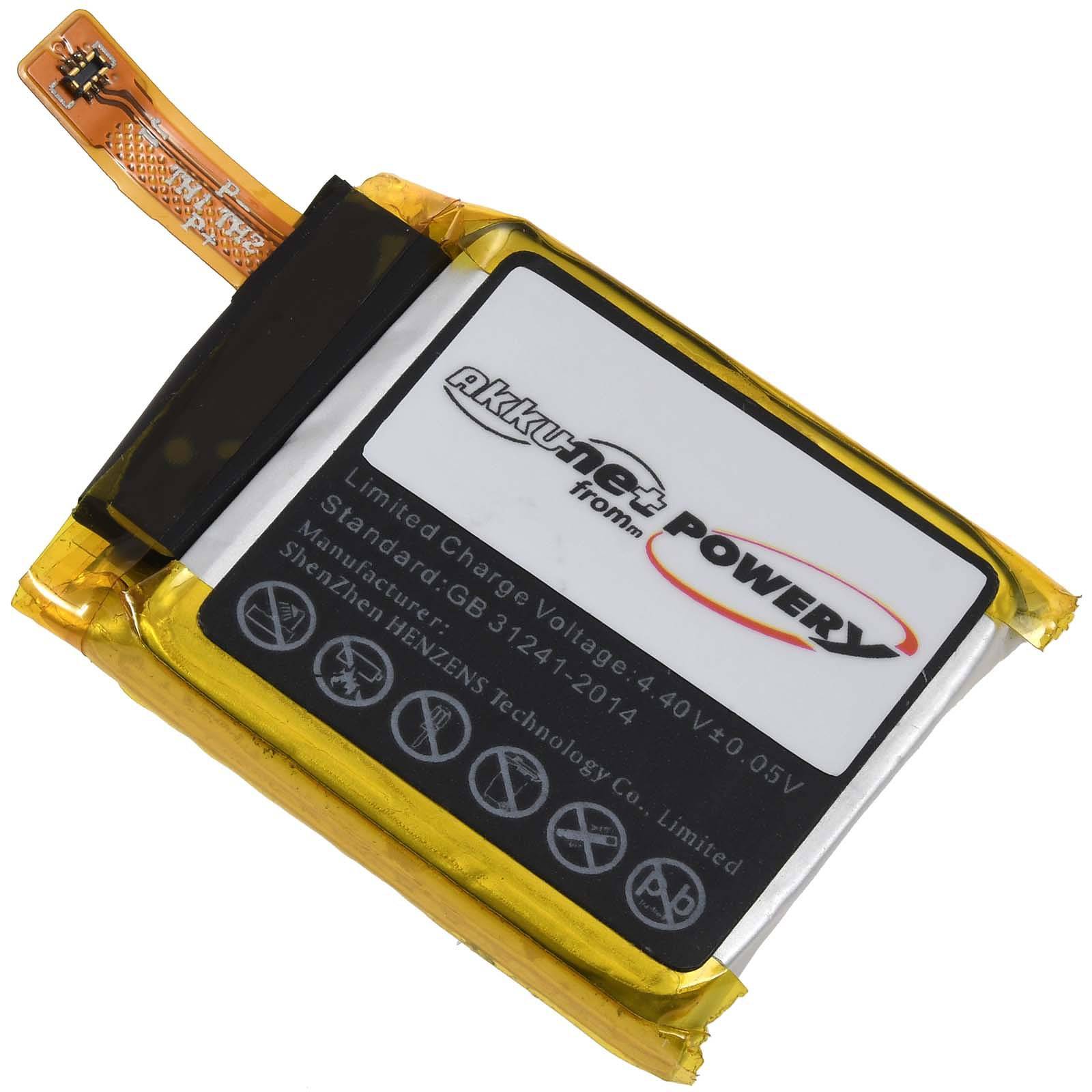 Powery Akku kompatibel mit Fossil Typ APP00286, 3,85V, Li-Polymer