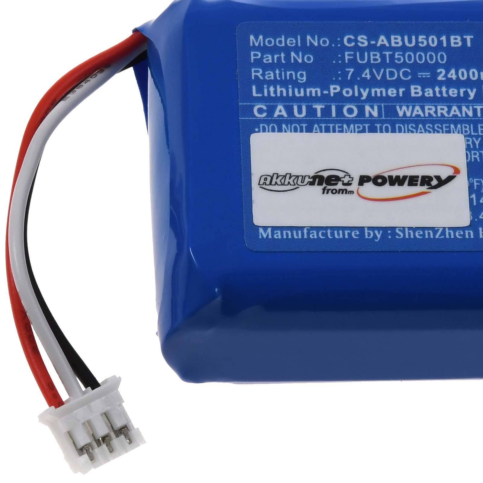 Powery Akku kompatibel mit Abus Typ FUBT50000, 7,4V, Li-Polymer