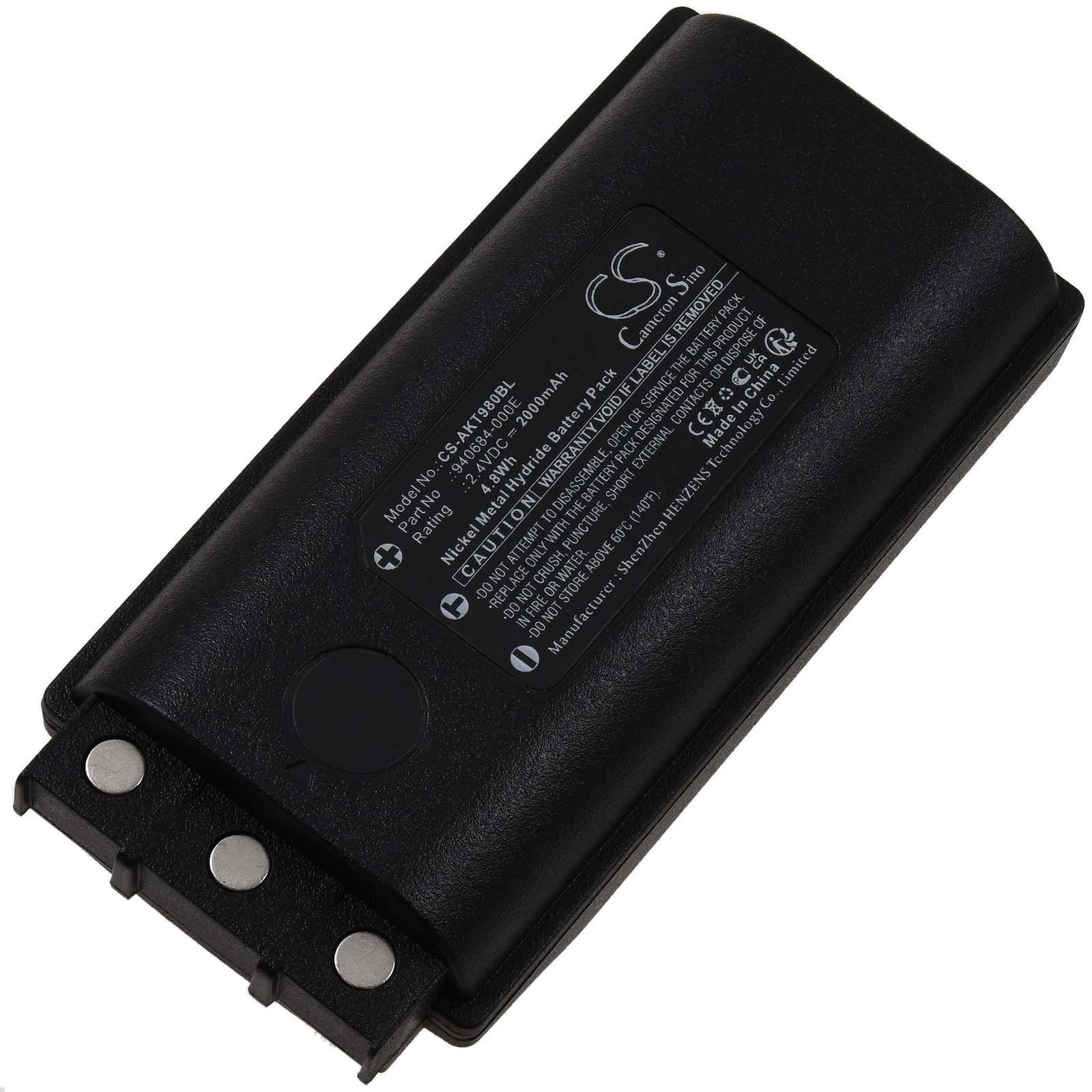 Powery Akku passend für Kransteuerung Akerströms 200J MC98 Typ 940684-000, 2,4V, NiMH