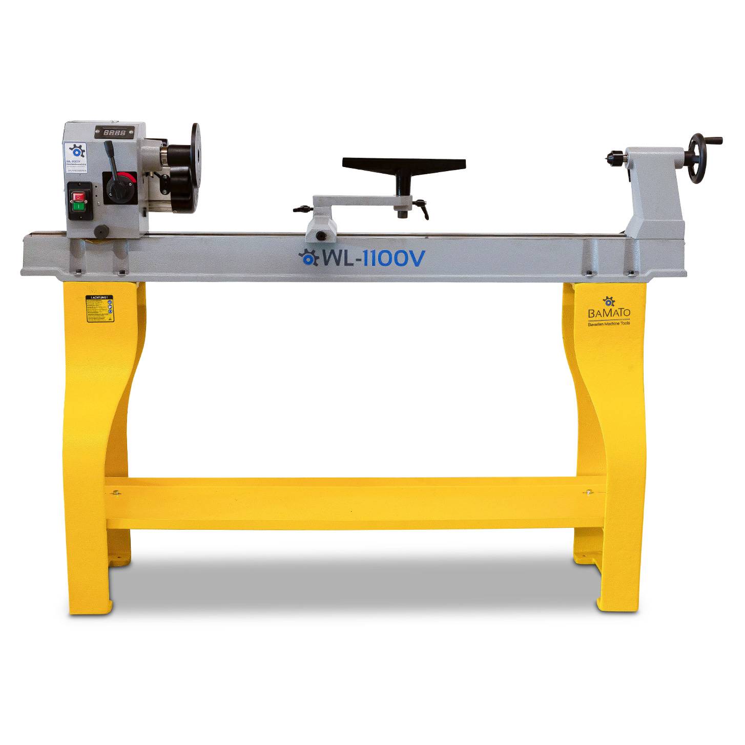 BAMATO Drechselmaschine WL-1100V mit drehbarem Spindelstock