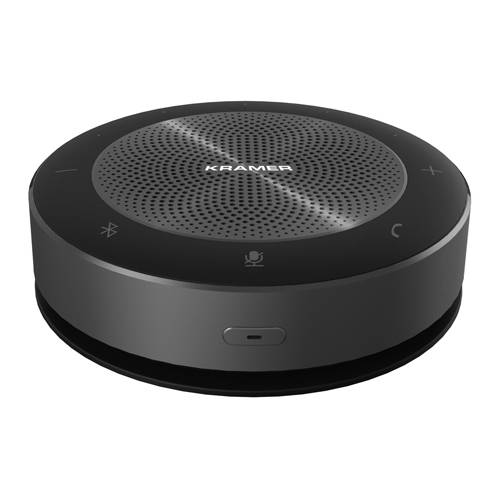 KRAMER K-SPEAK - Omnidirektionales Speakerphone (360° Tonaufnahme | Bluetooth | AUX | USB-C)
