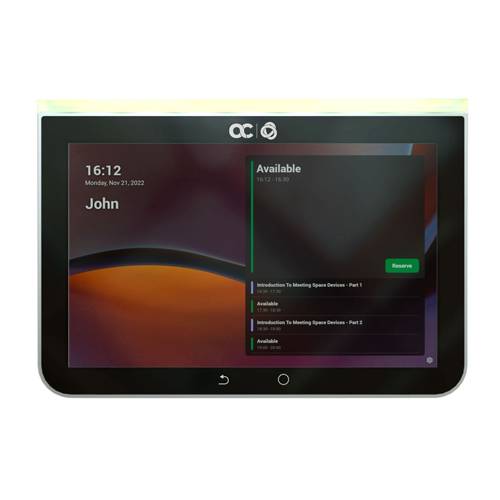 KRAMER KAC-SCD-10 - Besprechungsraumplaner (8" Touchscreen | Status-LEDs | Bluetooth | WiFi | PoE)