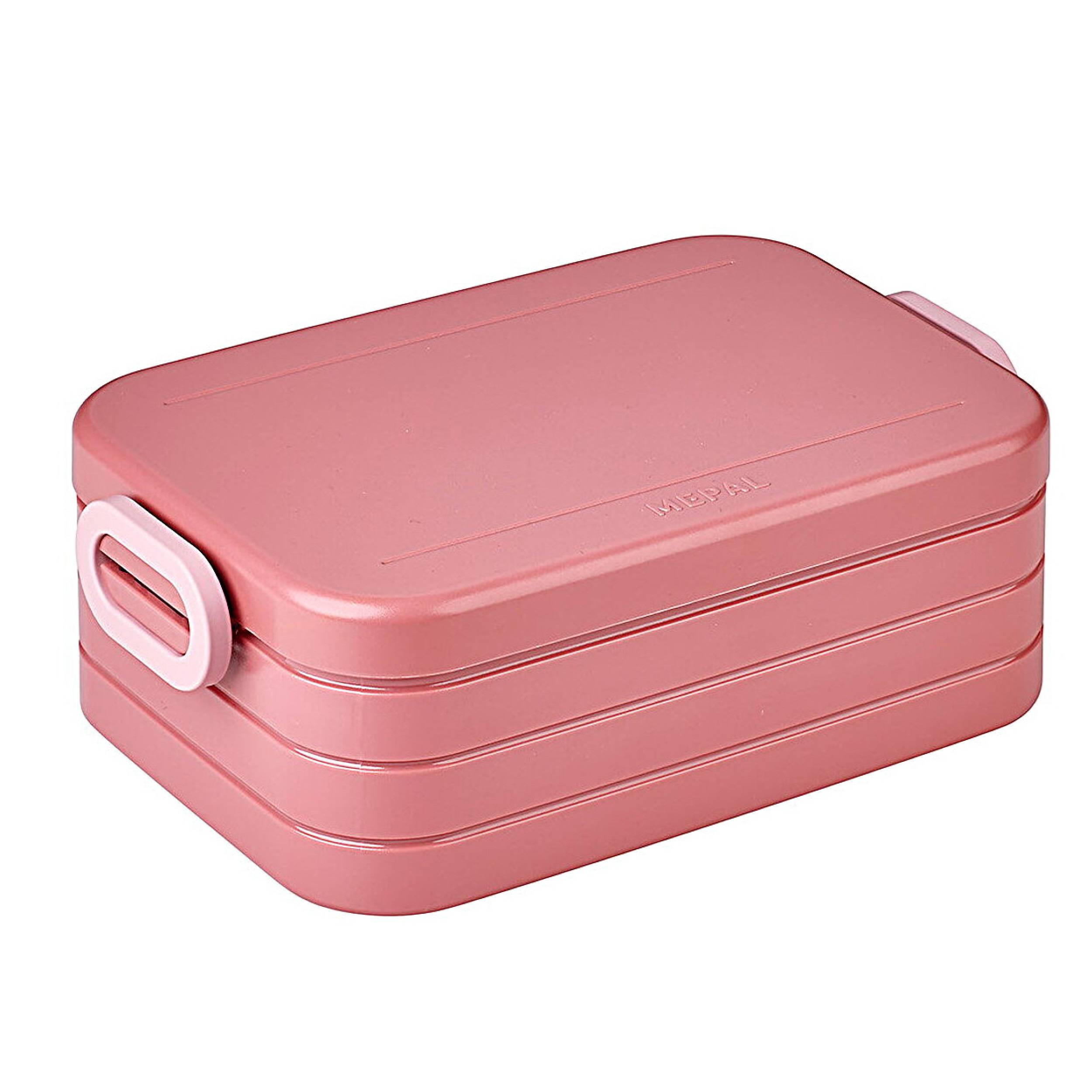 Mepal | Lunchbox Take A Break midi | Brotdose mit praktischen Fächern | Platz für bis zu 4 Butterbrote | 900 ml | Vivid Mauve