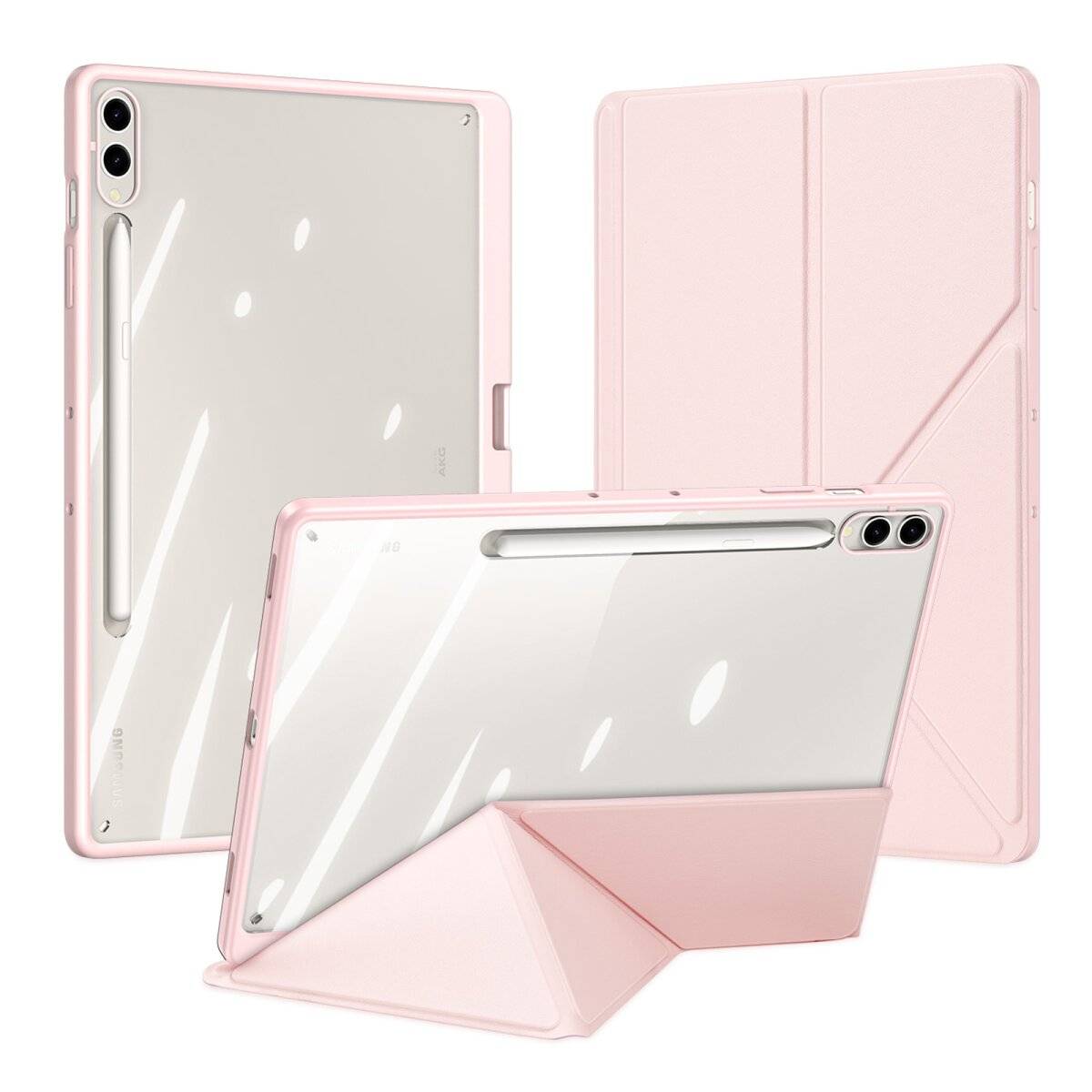 Dux Ducis Magi Schutzhülle Tablet-Hülle mit Standfunktion kompatibel mit Samsung Galaxy Tab S10 FE Pink