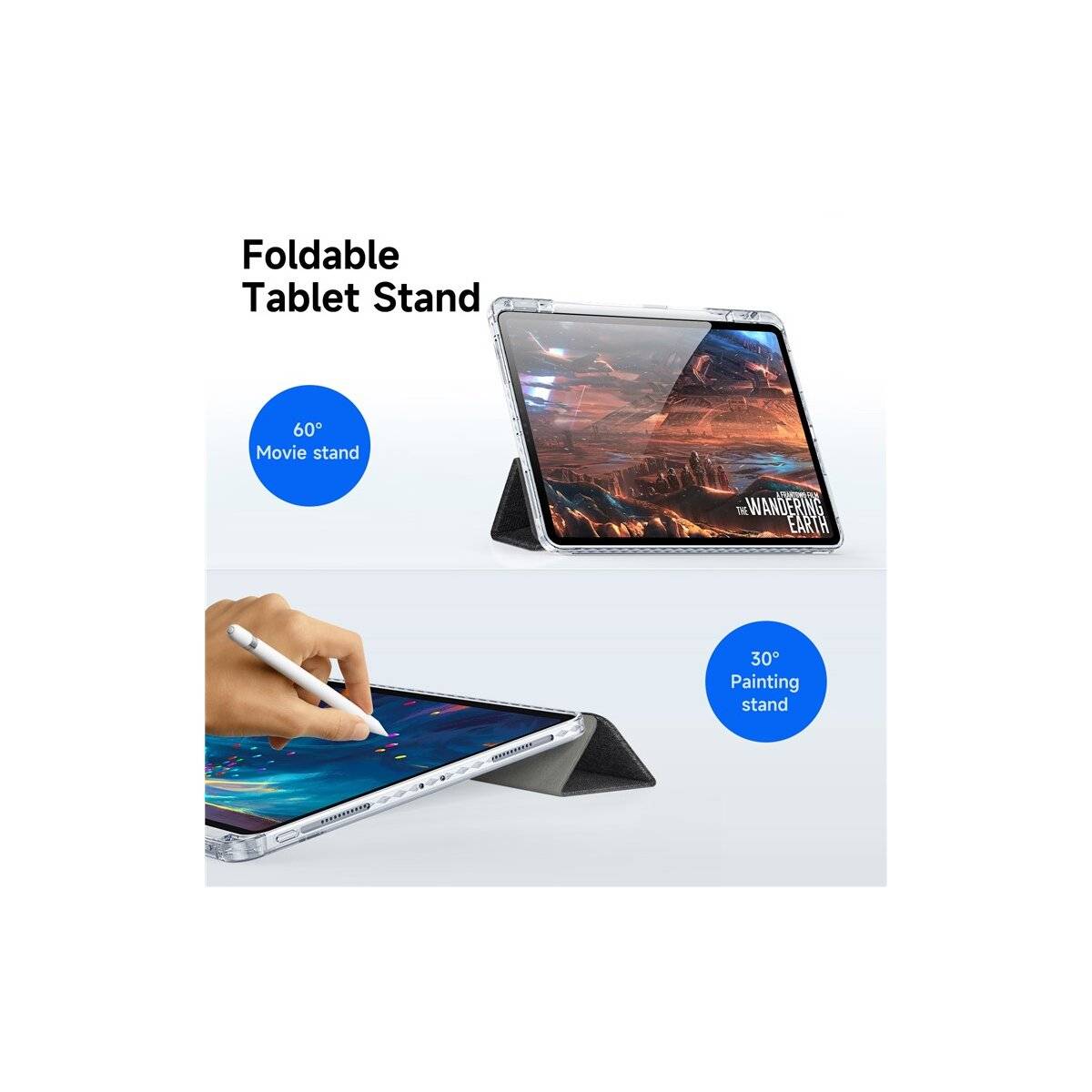 Tablet-Hülle mit Stifthalter & Auto Sleep Wake kompatibel mit iPad Air 11" 2025 Rosa