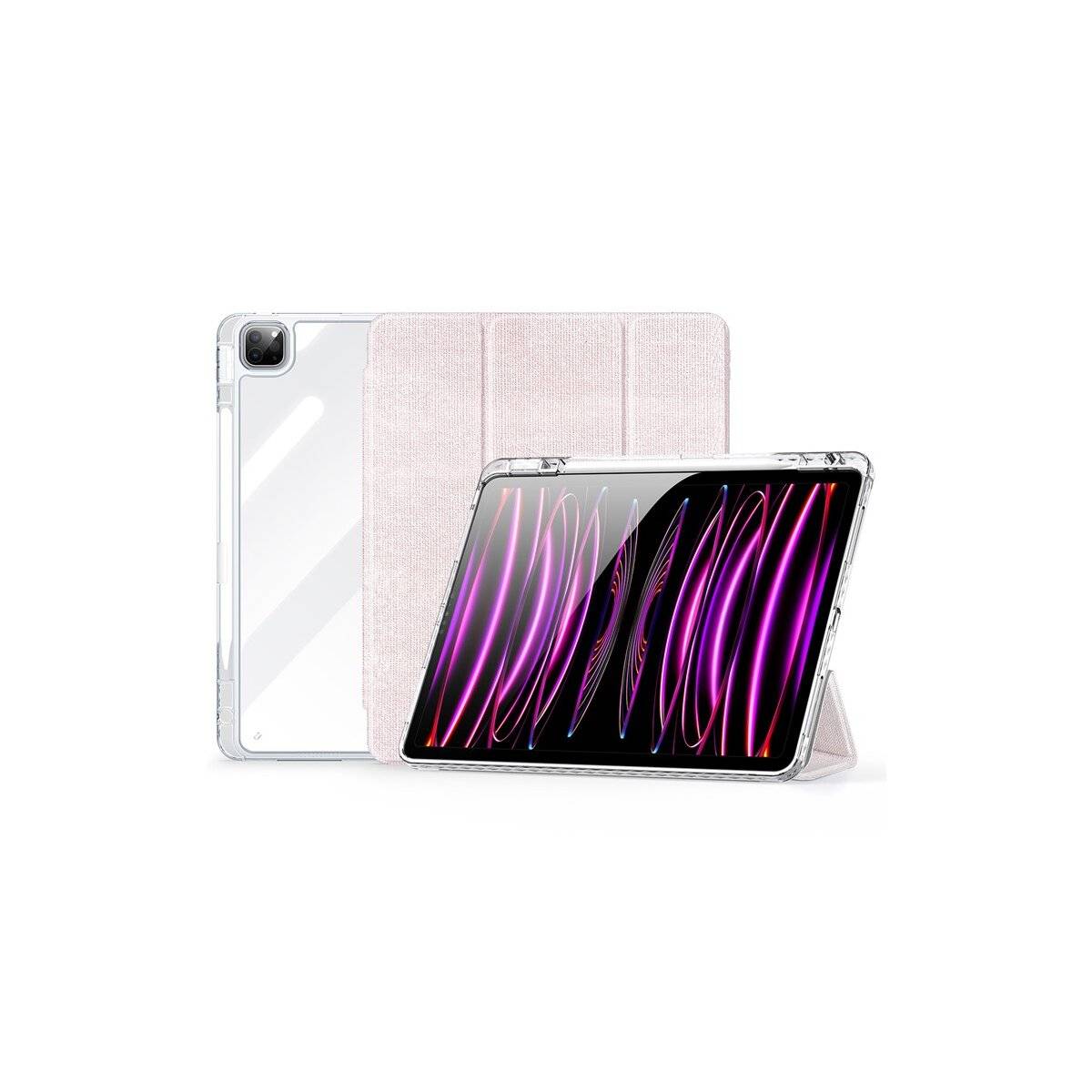 Tablet-Hülle mit Stifthalter & Auto Sleep Wake kompatibel mit iPad Air 13" 2025 Rosa