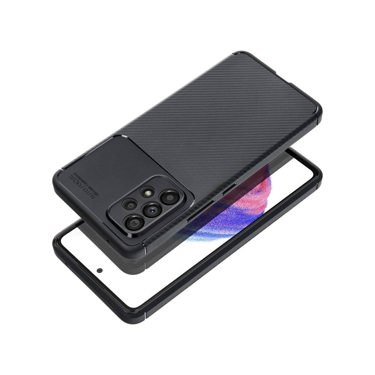 Silikon Hülle Bumper Carbon für Samsung Galaxy Xcover 7 Schwarz