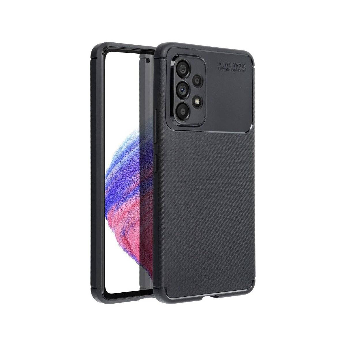 Silikon Hülle Bumper Carbon für Samsung Galaxy Xcover 7 Schwarz
