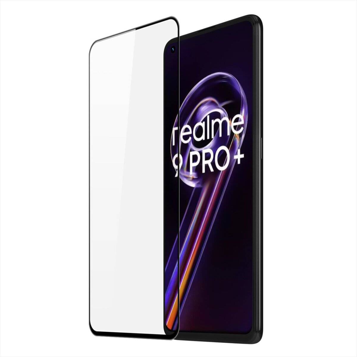 5D Schutz Glas für Realme 12 Plus Curved Vollständig Klebend und Abdeckung