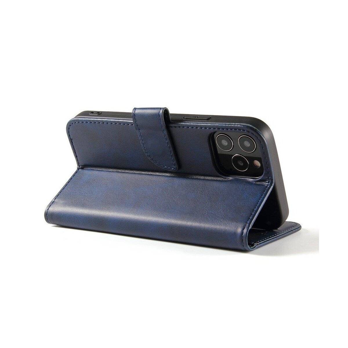 Premium Magnet Case Hülle Standfunktion Zubehör für Samsung Galaxy A53 Blau