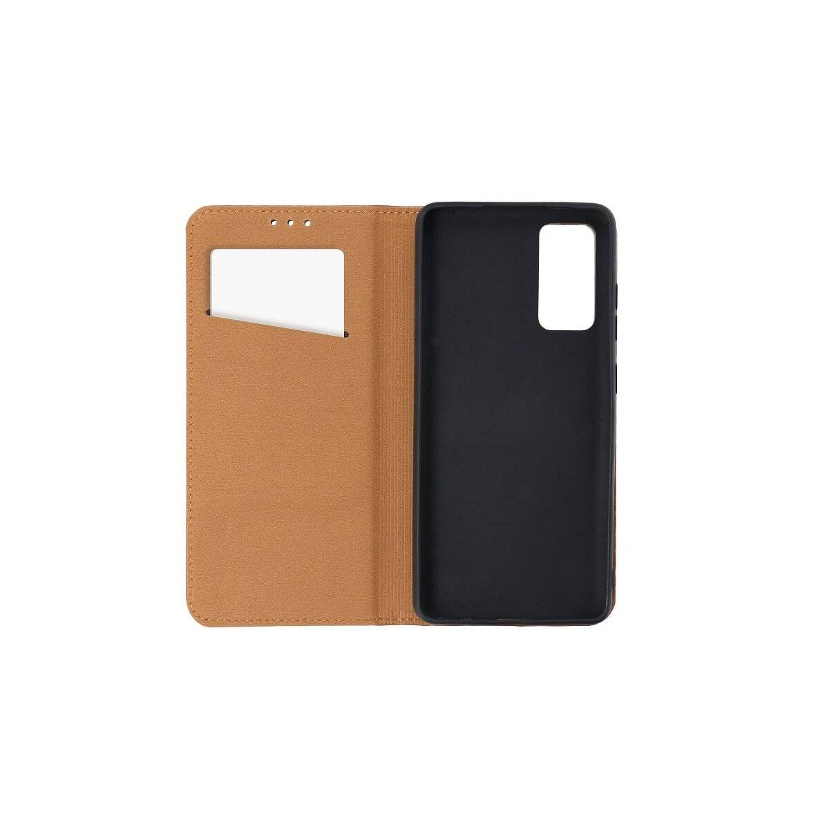 Smart Pro Echt Buchtasche Leder Handy-Hülle für Xiaomi Redmi Note 13 5G Braun