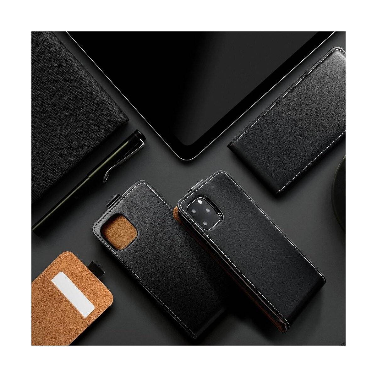 Flip Case für Xiaomi Redmi Note 13 Pro 4G aufklappbar Klapp Hülle schwarz