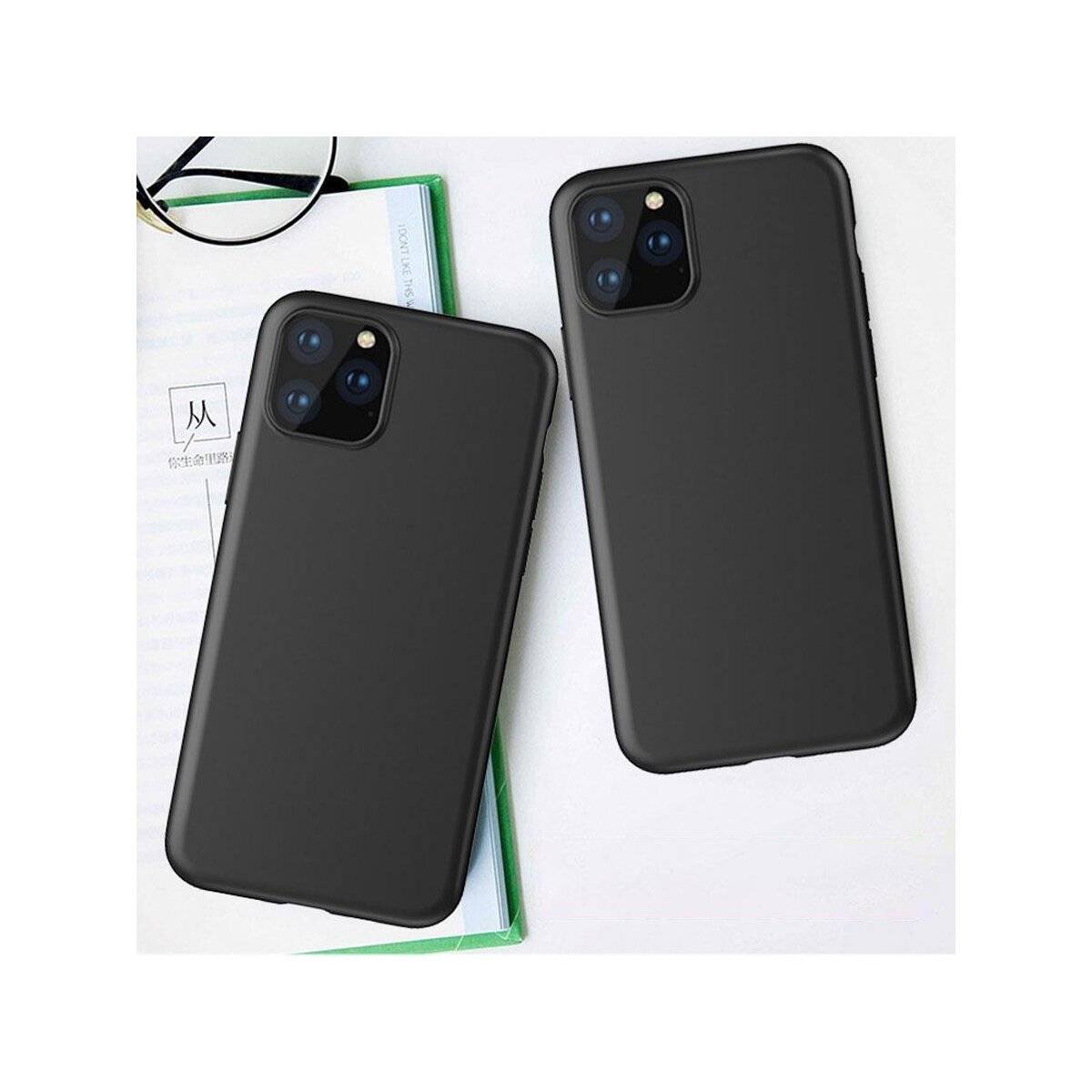 Silikon Hülle Basic für Motorola Moto E14 Case Schutz Schwarz