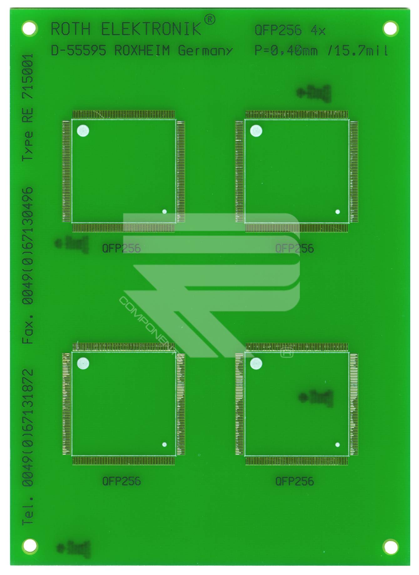 Roth Elektronik RE715001-LF SMD-Lab Epoxyd QFP 256