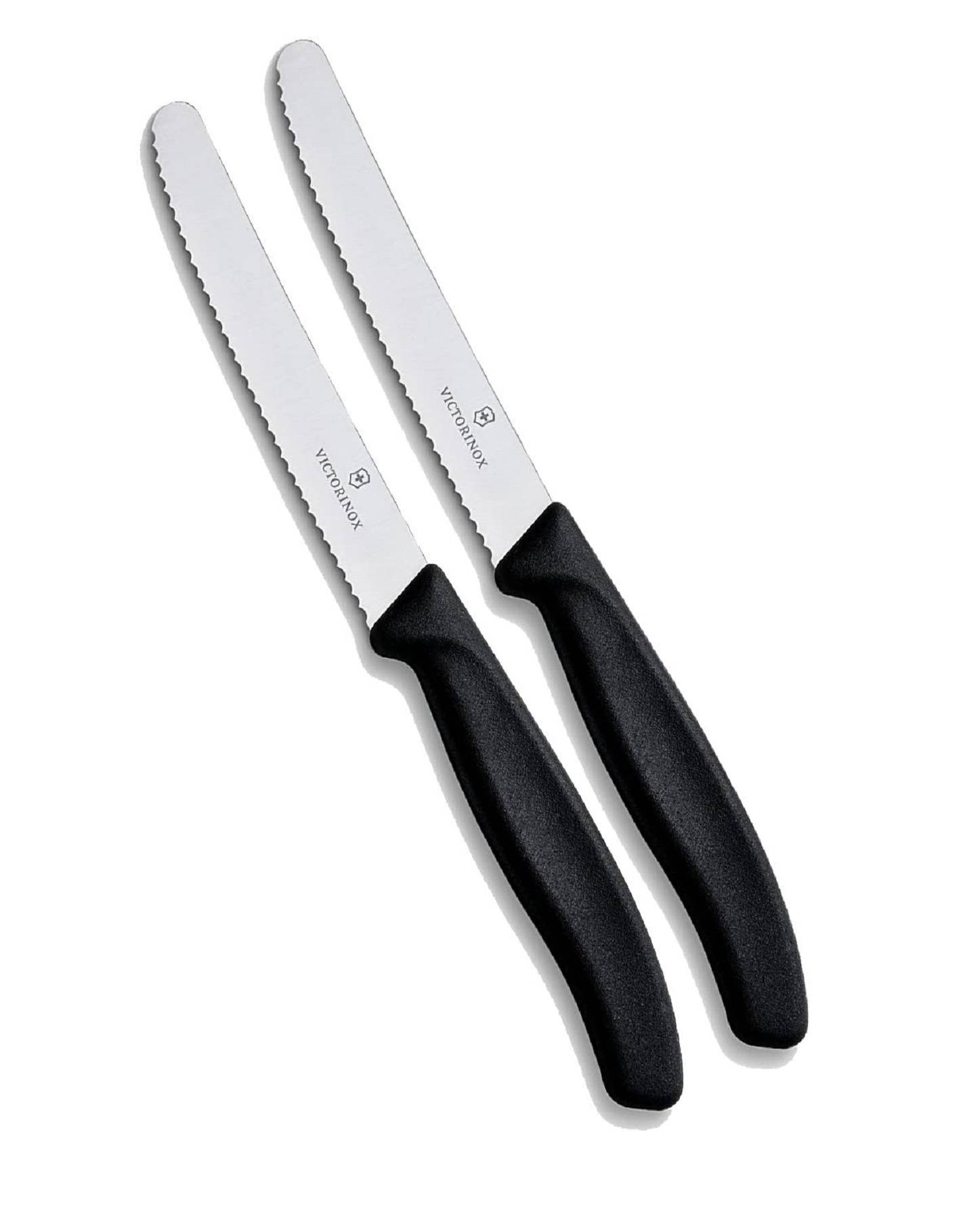 Victorinox | Swiss Classic Set | 2 Stück | Schwarz | ergonomische Griffe | ideal für Präzisionsarbeiten | zeitloses Design