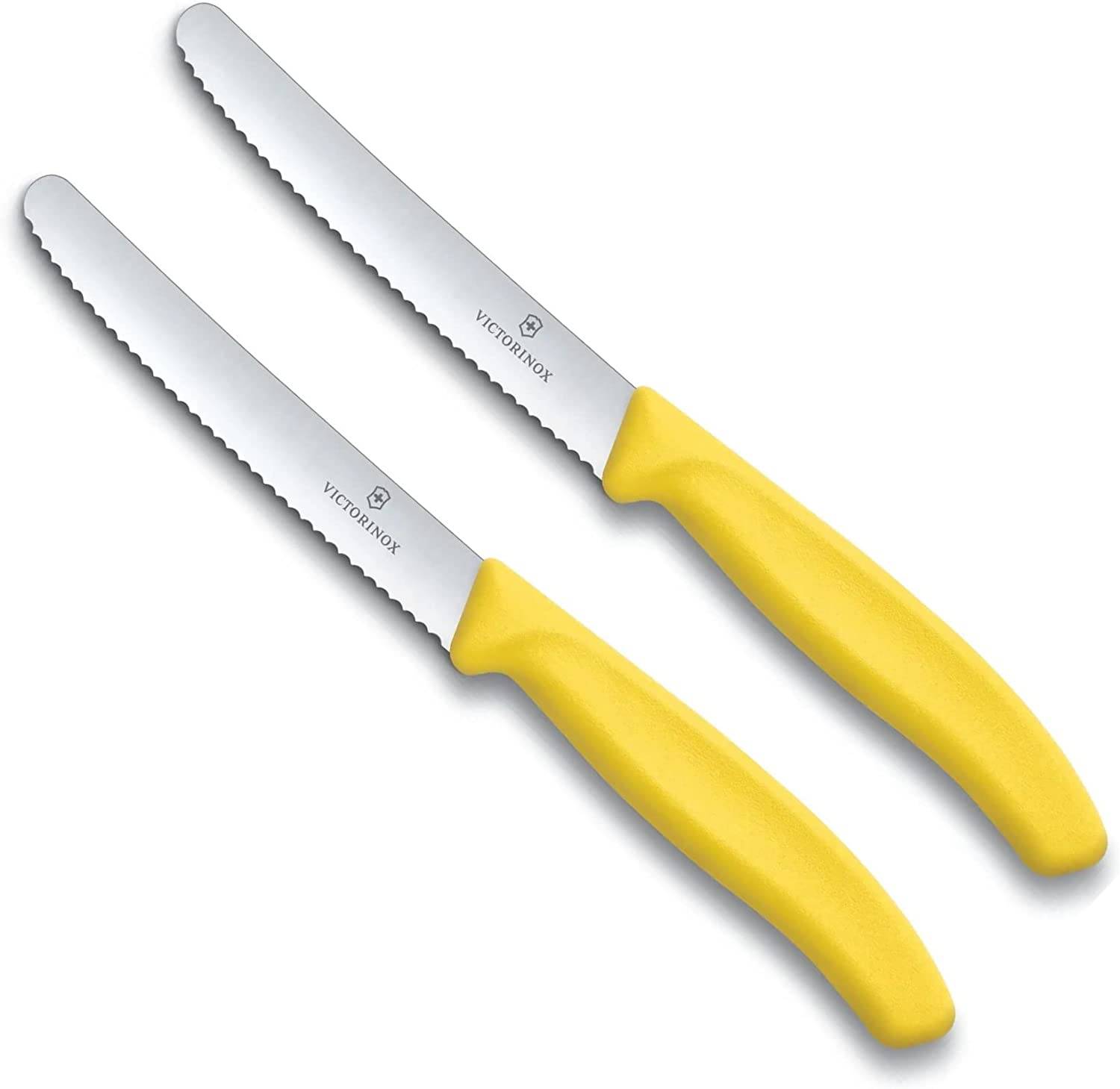 Victorinox | Küchenmesser-Set | extra scharfer Wellenschliff | ergonomischer Griff | spülmaschinengeeignet | ideal für den täglichen Gebrauch | 2e