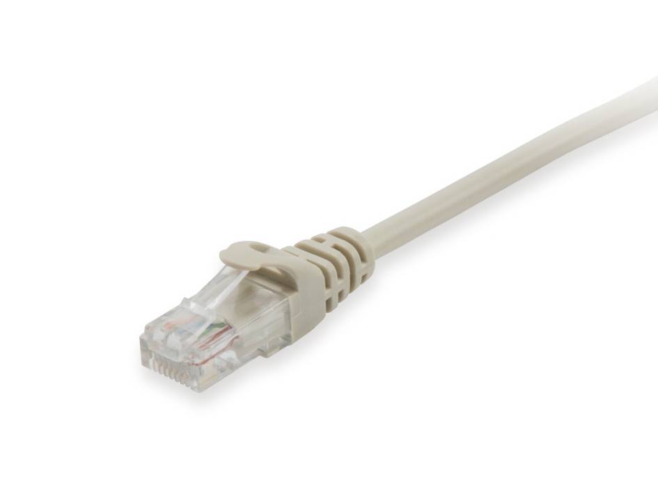 Ethernet-Netzwerkkabel mit RJ45-Stecker auf weißem Hintergrund